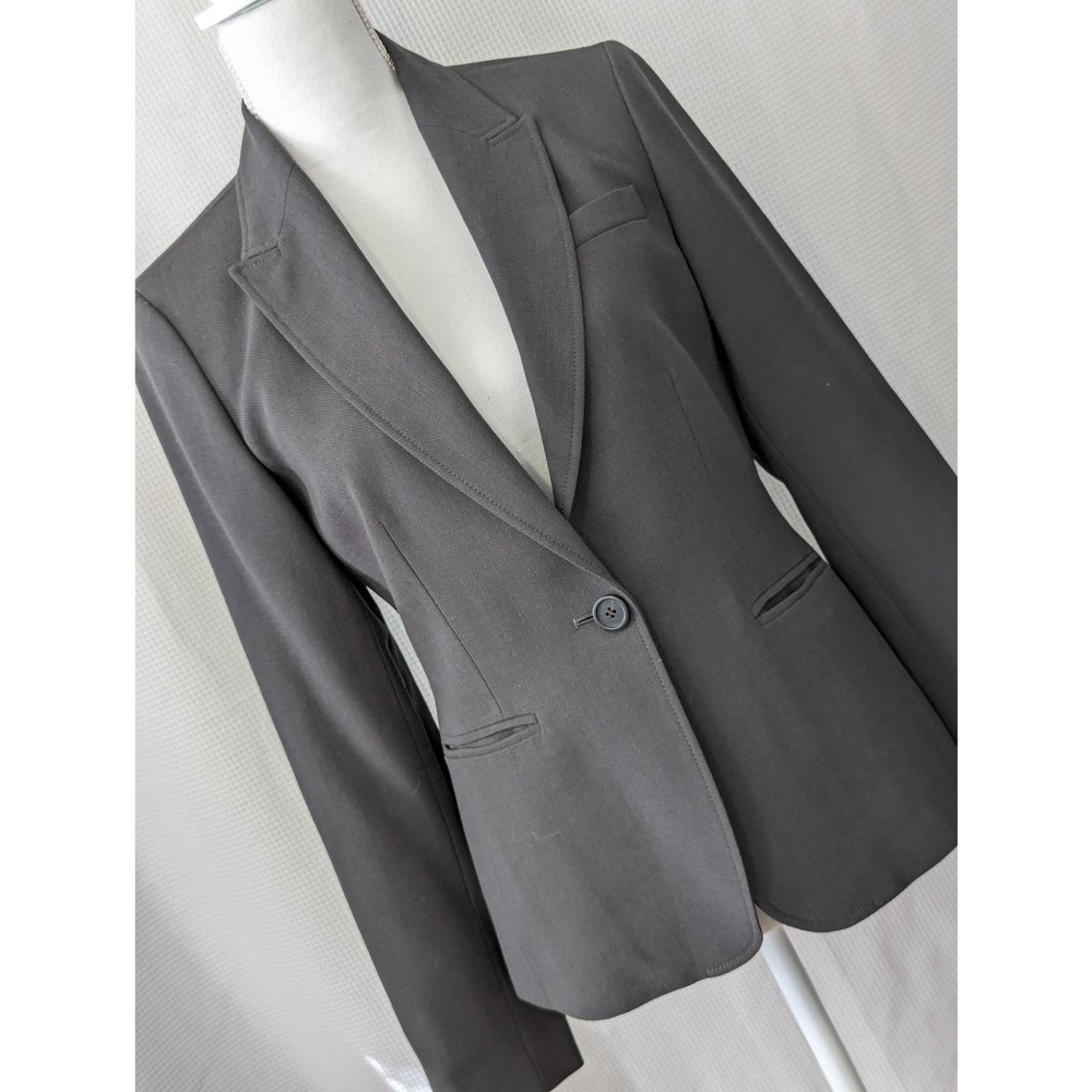 J. Crew Women's Charcoal Gray Single-Button Blazer